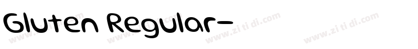 Gluten Regular字体转换